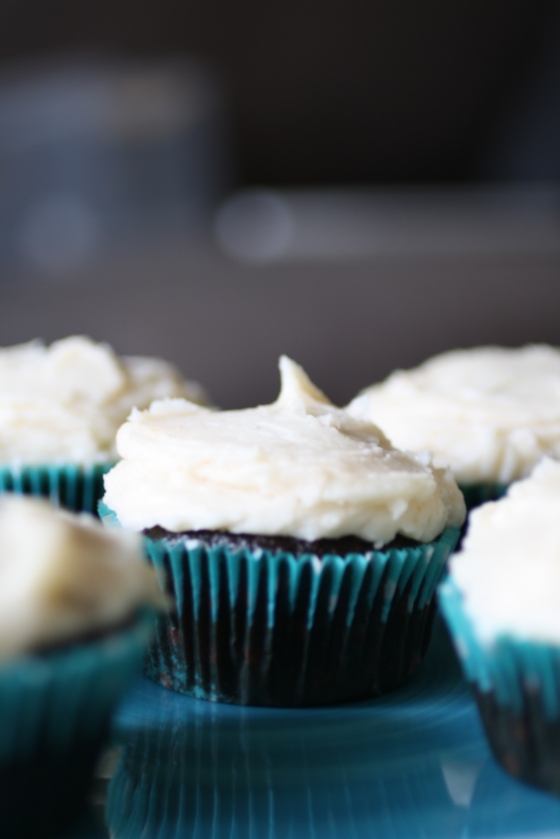 Chocolate Cupcakes with Browned Butter Frosting